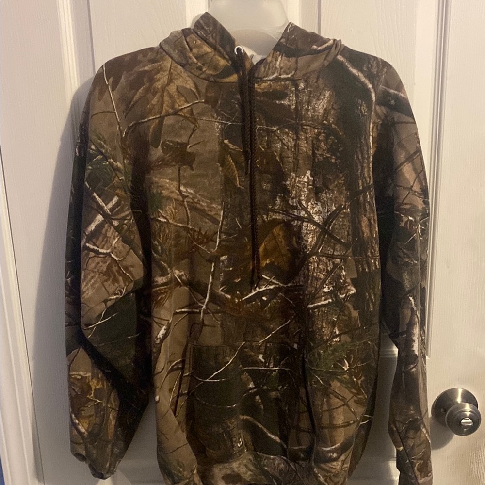 Mens Real Tree Camouflage Hoodie